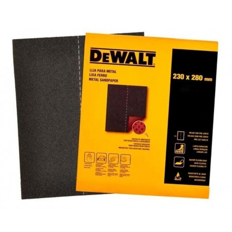 LIJA PARA METAL ALO 180G. 9X11 PULG. DEWALT DAT20180S