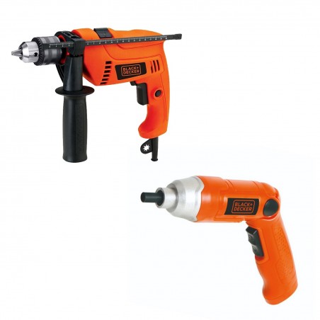 TALADRO PER+ATORNILLADOR INAL BLACK & DECKER HD555+9036-B3