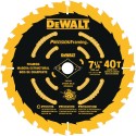 DISCO ALTA PRECISIÓN 7.1/4" X 40 - 5/8" DEWALT DW3194