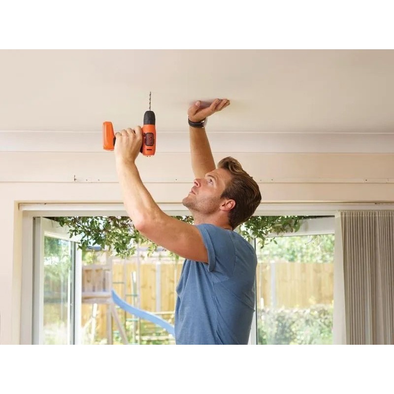 TALADRO ROTACION 8V.ION LITO BLACK&DECKER LD008-B3