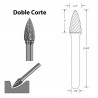 LIMA ROTATIVA CONICA OJIVAL Y PUNTUDA SG-5
