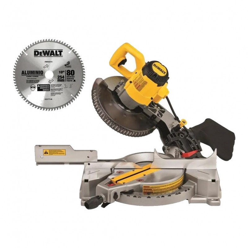 SIERRA ACOLILLADORA DeWALT+ DISCO ALUMINIO 10" DWS713-B3A