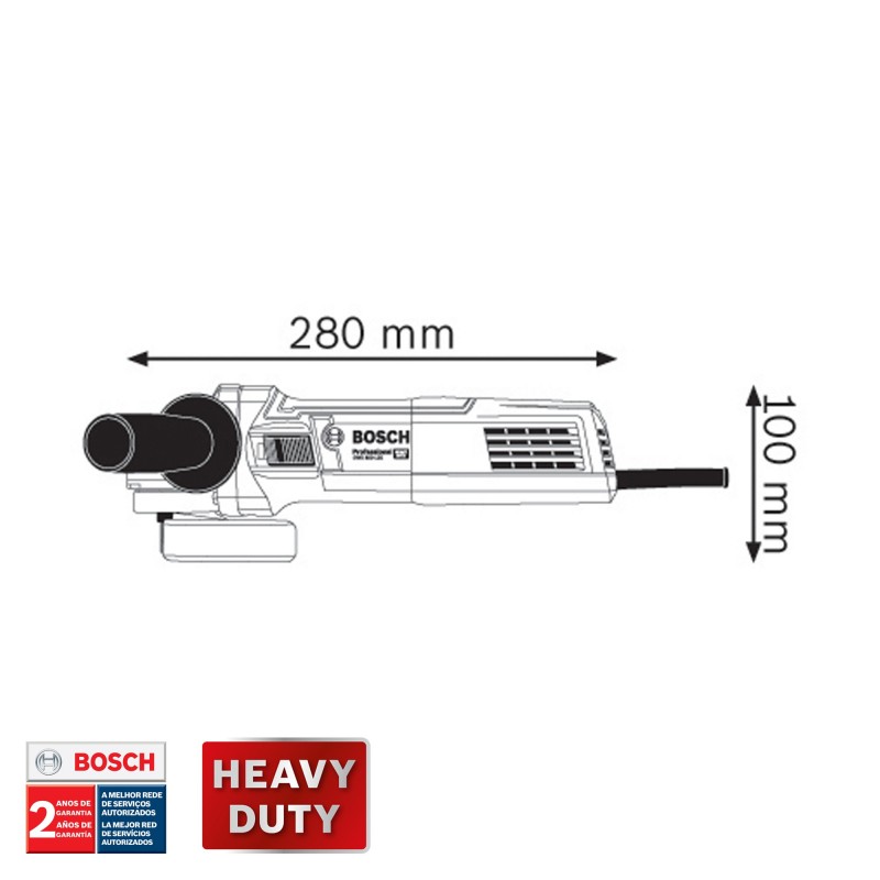 PULIDORA DE 5" 900W EJE M14 BOSCH GWS 9-125
