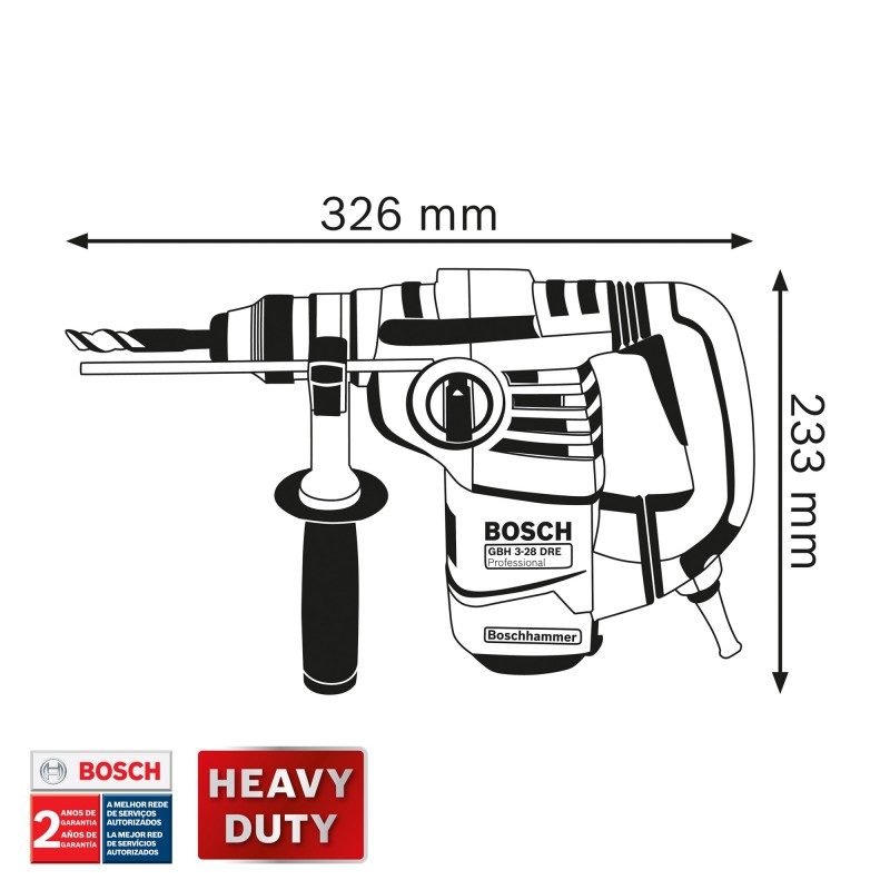 ROTOMARTILLO SDS PLUS  BOSCH GBH3-28DRE