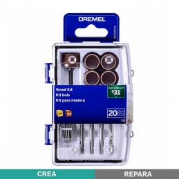 KIT ACCESORIOS P/MADERA DREMEL 26150733AB