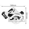 SIERRA CIRCULAR INALAMBRIC BOSCH GKS 18V-57 NO BAT/CARGADOR
