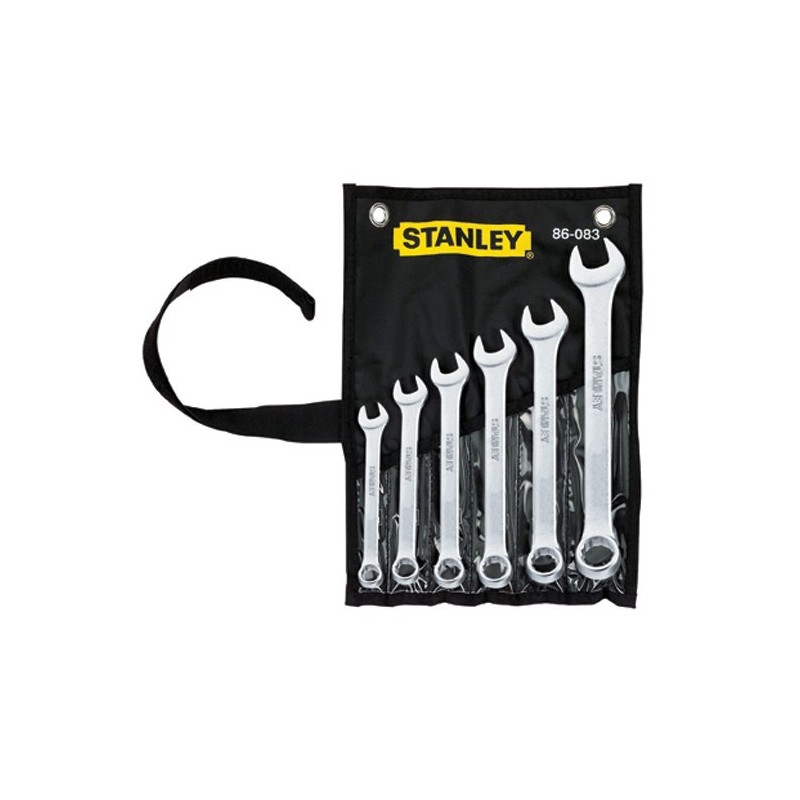 Juego de 6 Llaves Combinadas en Pulgadas Stanley 86083