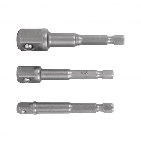 JUEGO DE ADAPTADORES PARA COPAS 1/4 3/8 1/2 PRETUL ADA-3