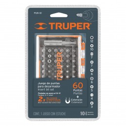JUEGO DE 61 PUNTAS LARGO 1PULG TRUPER PUN-61