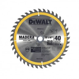 DISCO DE CORTE GENERAL 8 1/4" X 40 DEWALT DWA03110