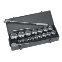 JUEGO DE DADOS MANDO 3/4PULG 21 PIEZAS PULGADAS 87557
