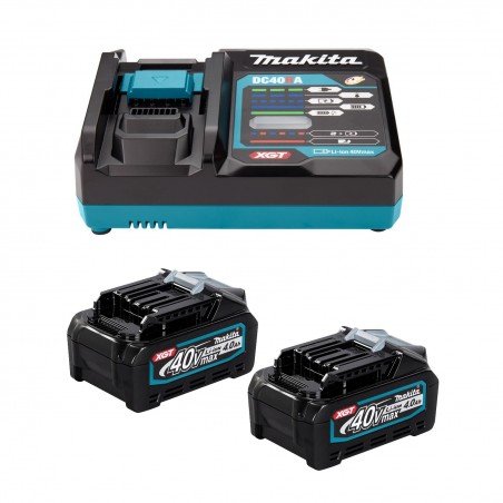 BATERIA 40V BL4040X2 +CARG DC40RA MAKITA 191J93-9