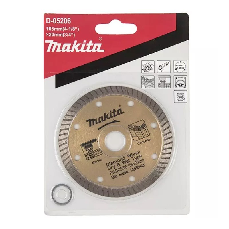 DISCO DIAMANT TURBO 4.1/8 PULG MAKITA D05206