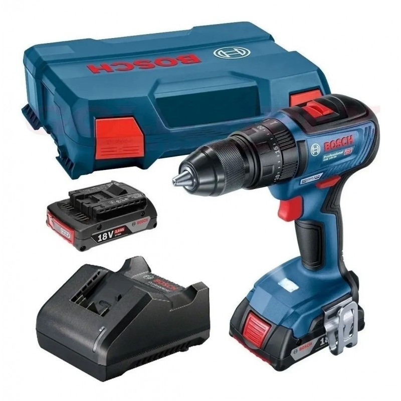 TALADRO PERCUTOR 18V BIVOLT 2 BATERIAS BOSCH GSB 18V 50 KIT