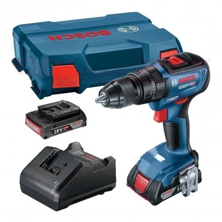 TALADRO PERCUTOR 18V BIVOLT 2 BATERIAS BOSCH GSB 18V 50 KIT