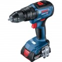 TALADRO PERCUTOR 18V BIVOLT 2 BATERIAS BOSCH GSB 18V 50 KIT