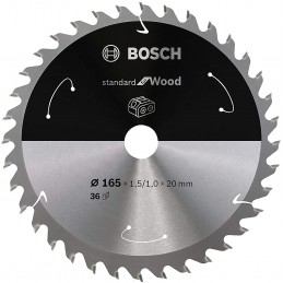 DISCO DE SIERRA PARA MADERA 6-1/2" 36D BOSCH 2608837686