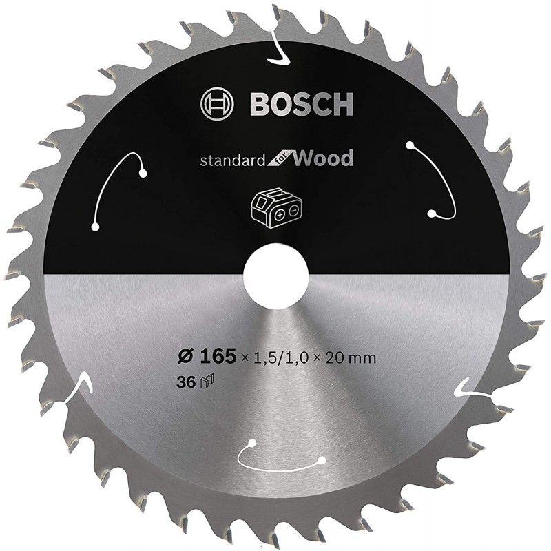 DISCO DE SIERRA PARA MADERA 6-1/2" 36D BOSCH 2608837686