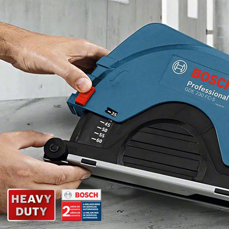 Sistema Aspiración Polvo BOSCH GDE 230 FC-S pulidoras 9 pulg