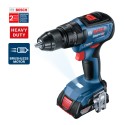 TALADRO PERCUTOR 18V BIVOLT 2 BATERIAS BOSCH GSB 18V 50 KIT