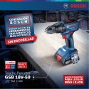 TALADRO PERCUTOR 18V BIVOLT 2 BATERIAS BOSCH GSB 18V 50 KIT