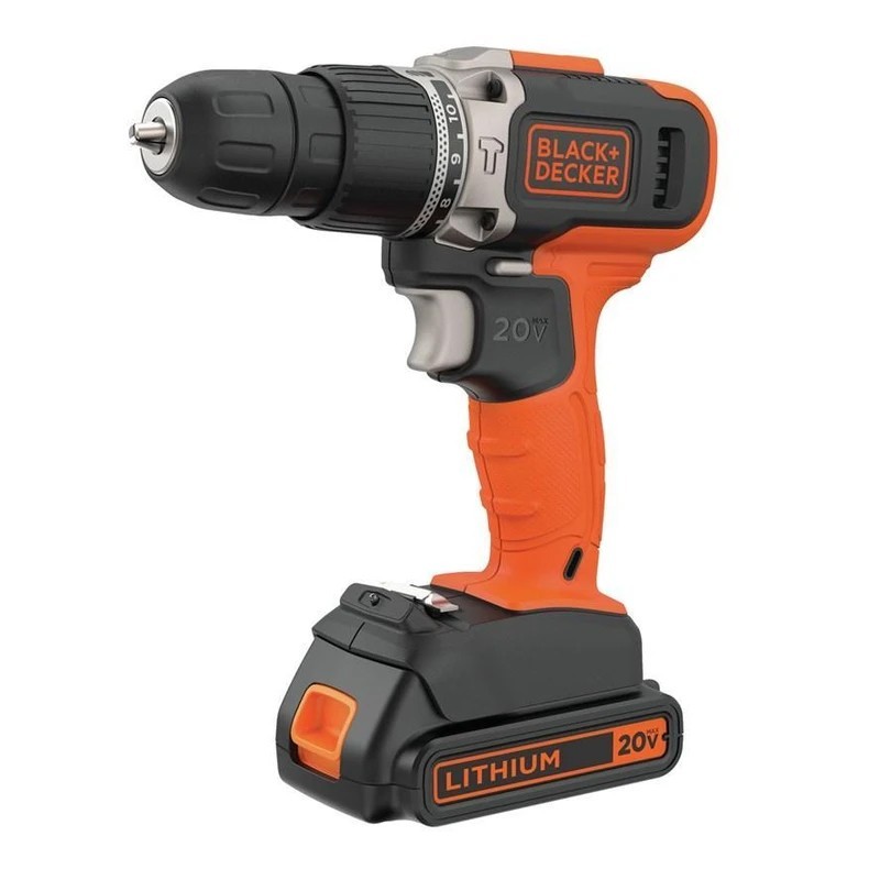 TALADRO 3/8 PERC 20V. 2 VELOC. BLACK & DECKER BCD704C1-B3