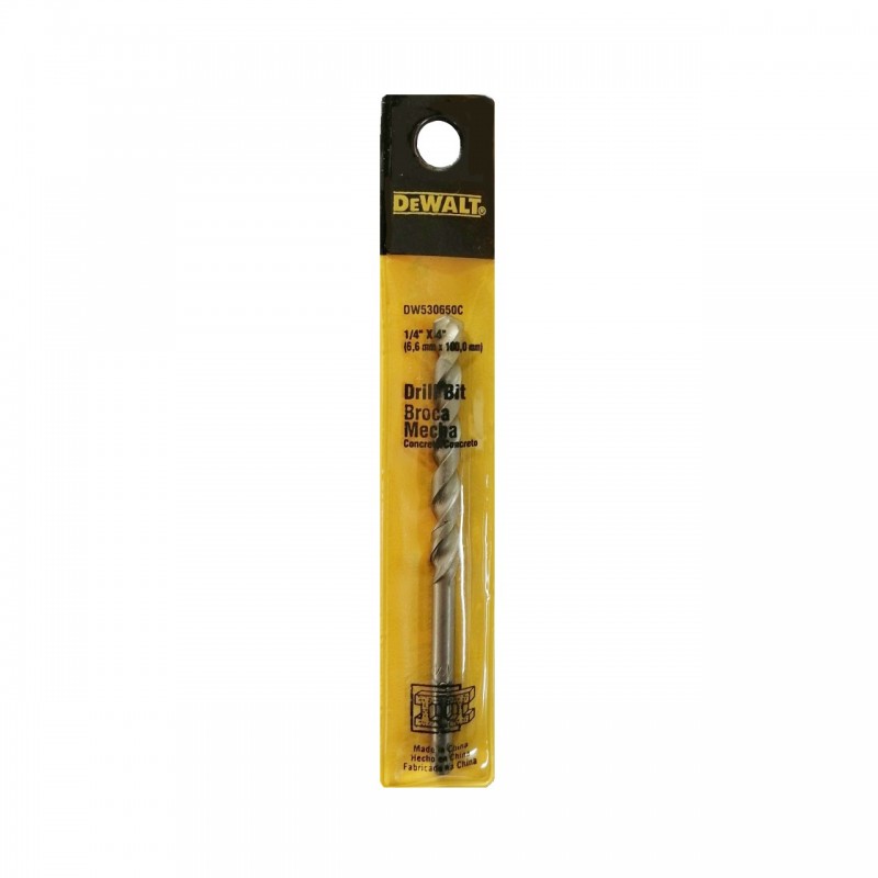 BROCA P/MURO DEWALT 1/4  x 4  PULG DW530650C