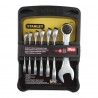 Juego de 7 Llaves Combinadas Cortas Métricas Stanley 90651