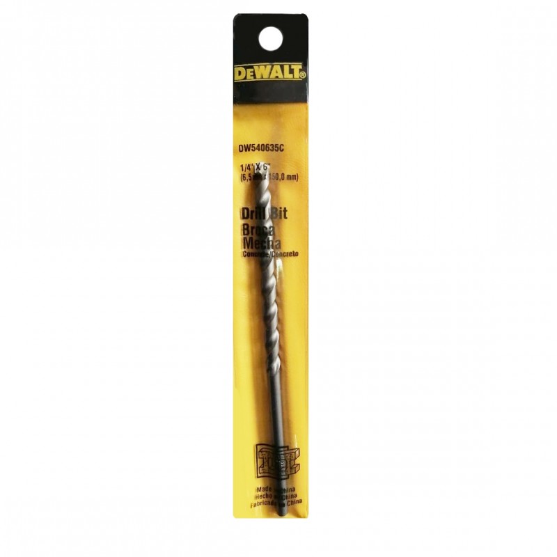 BROCA P/MURO DEWALT 1/4  x 6  PULG DW540635C