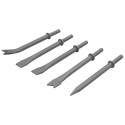 JUEGO DE CINCELES X 5 P/MARTILLO NEUMATICO TRUPER C5-711