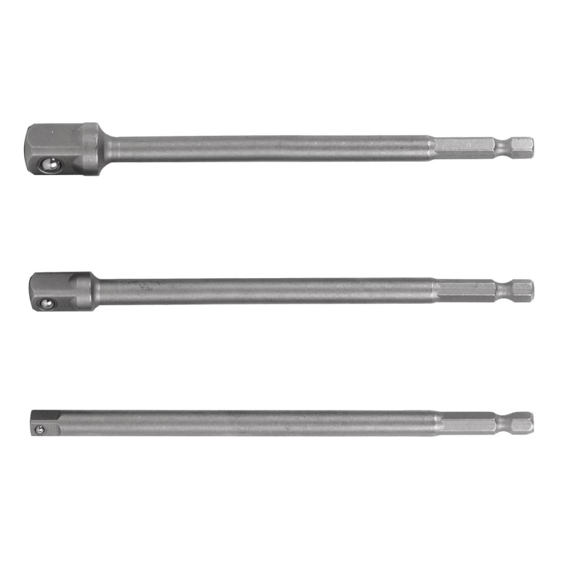JUEGO ADAPTADORES LARGOS P/COPAS 1/4 3/8 1/2 TRUPER ADA-3L