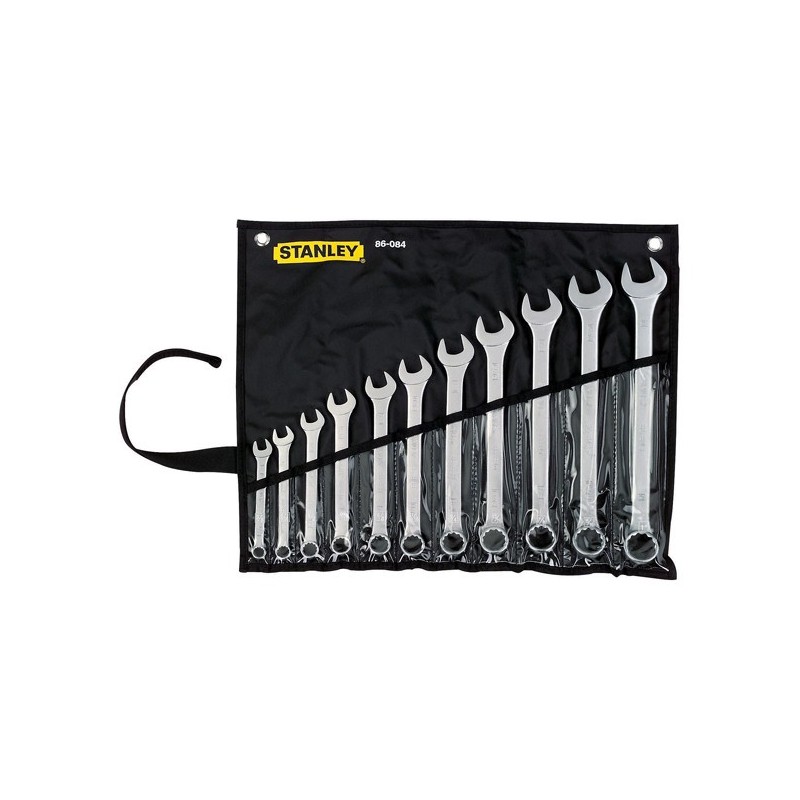 LLAVES MIXTAS STANLEY JGO 11 PIEZAS DE 3/8 A 1 86084
