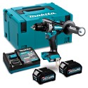 TALADRO ATORN XGT40V + 2BAT 2,5 AH+CARG MAKITA DF001GD201