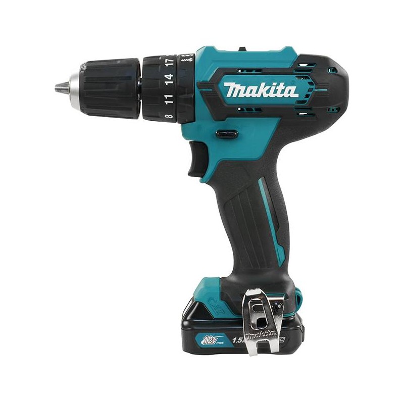 TALADRO INALAMBRICO PERCUTOR 3/8 12V 2 BAT MAKITA HP333DWYE