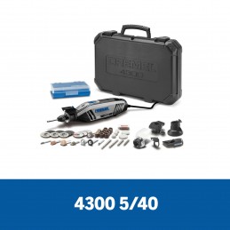DREMEL 4300 MOTOTOOL CON 5 ACOPLES Y 40 ACCESORIOS + MALETA