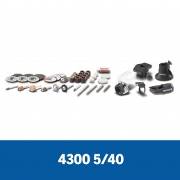 DREMEL 4300 MOTOTOOL CON 5 ACOPLES Y 40 ACCESORIOS + MALETA