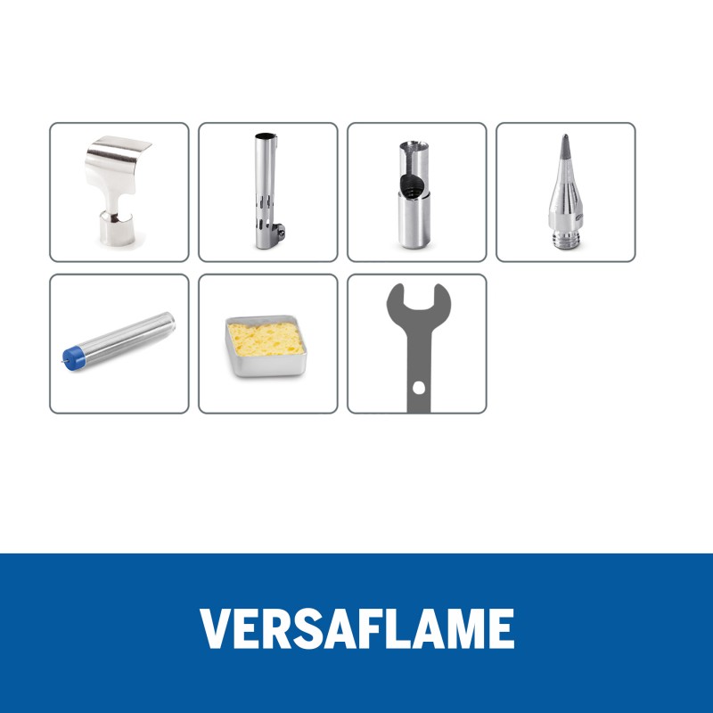 DREMEL VERSAFLAME SOPLETE CON 7 ACCESORIOS + CAJA METALICA