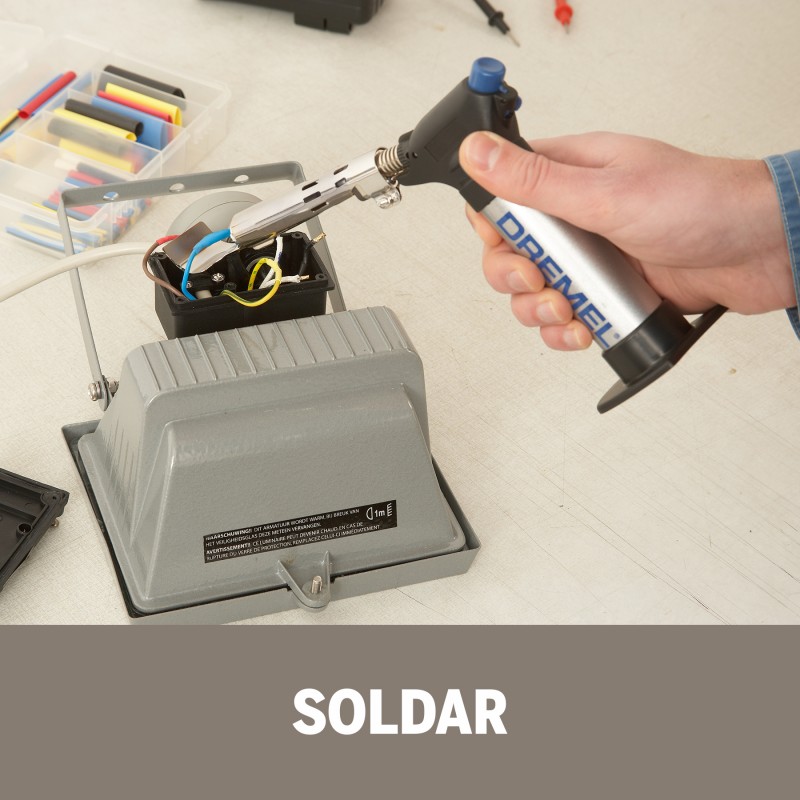 DREMEL VERSAFLAME SOPLETE CON 7 ACCESORIOS + CAJA METALICA