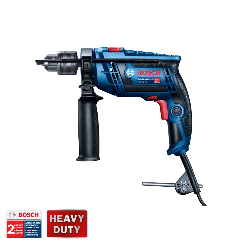 TALADRO PERCUTOR BOSCH GSB 13 RE 650W MALETIN