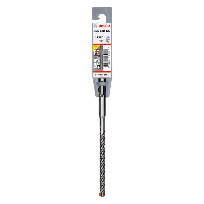 BROCA SDS PLUS 5X BOSCH PARA HORMIGÓN 2608836671
