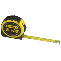 CINTA MÉTRICA GLOBAL PLUS 8 MTS 1PULG STANLEY 30626