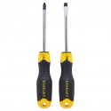 JGO. DESTORNILLADORES STANLEY 1/4 X 4 PULG X2 66670