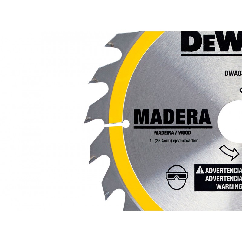 DISCO CORTE TRANSVERSAL 7 1/4'' X 24D DEWALT DWA03080