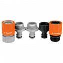 JUEGO DE 2 ACOPLES RAPIDOS ENTRADA 3/4'' TRUPER CLICK-SET