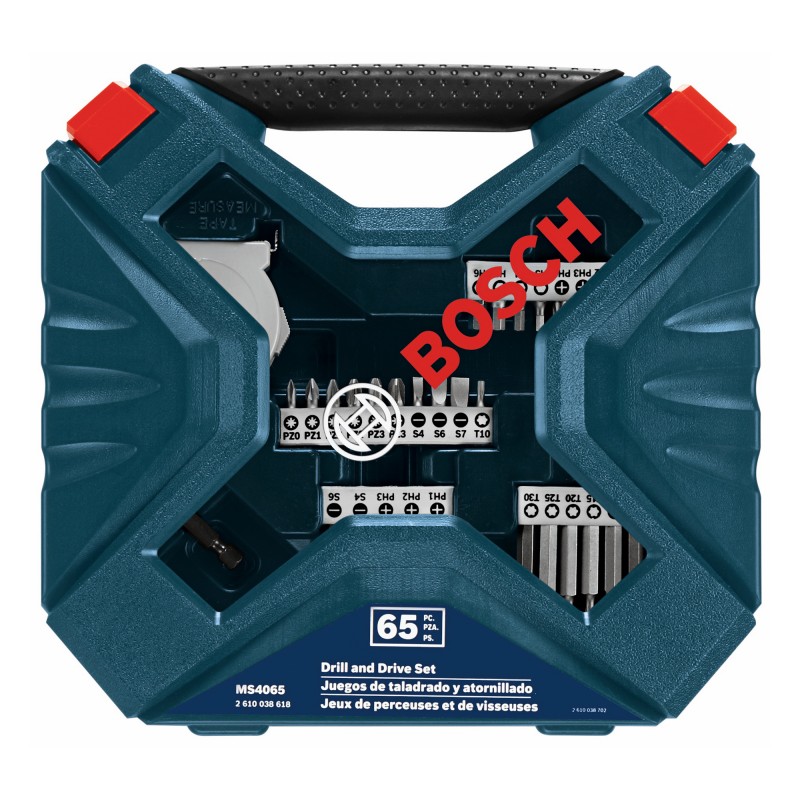 SET DE PUNTAS Y BROCAS X-LINE BOSCH 65 UNIDADES 2610038618