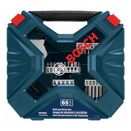 SET DE PUNTAS Y BROCAS X-LINE BOSCH 65 UNIDADES 2610038618