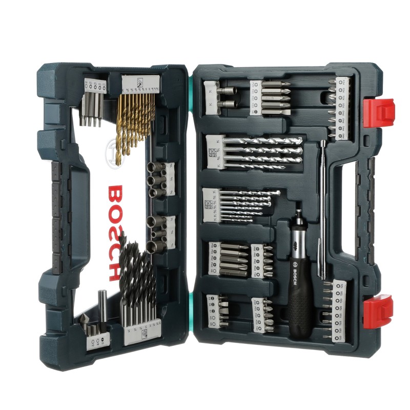 SET DE PUNTAS Y BROCAS V-LINE BOSCH 91 UNIDADES 2610038619