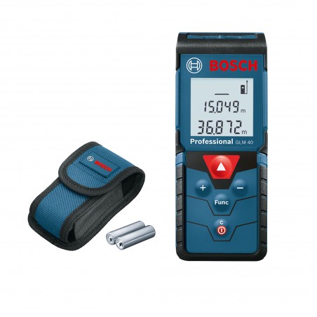 MEDIDOR LÁSER BOSCH ALCANCE 40 METROS GLM 40