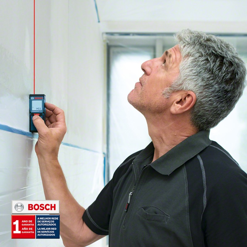MEDIDOR LÁSER BOSCH ALCANCE 40 METROS GLM 40