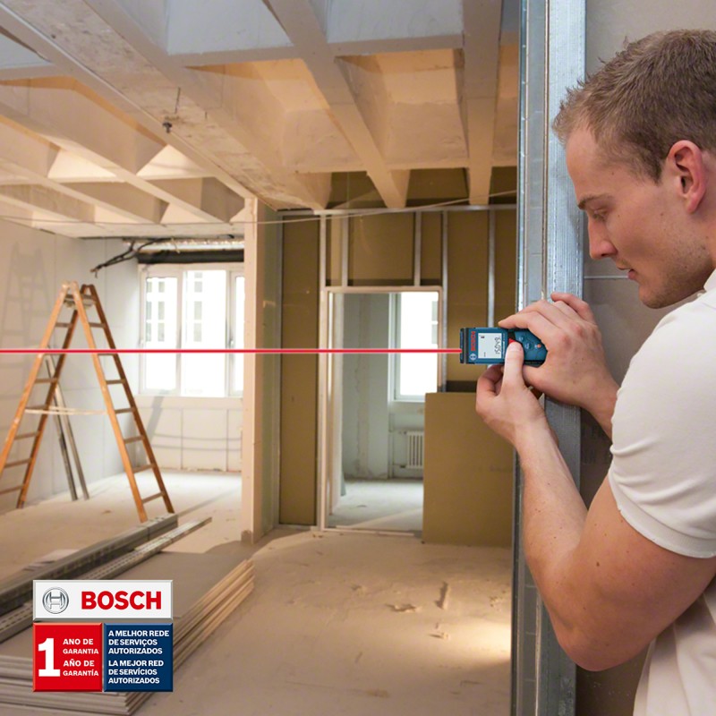 MEDIDOR LÁSER BOSCH ALCANCE 40 METROS GLM 40